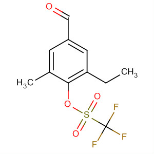 Trifluoromethanesulfonic acid 2-ethyl-4-formyl-6-methylphenyl ester Structure,910635-34-6Structure