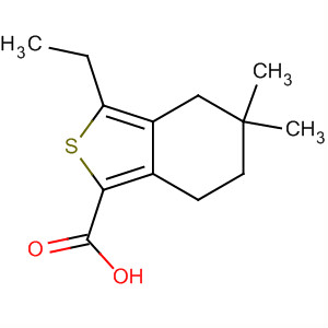 3-Ethyl-5,5-dimethyl-4,5,6,7-tetrahydro-benzo[c]thiophene-1-carboxylic acid Structure,910635-45-9Structure