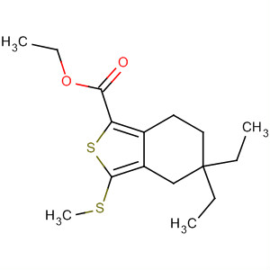 5,5-Diethyl-3-methylsulfanyl-4,5,6,7-tetrahydro-benzo[c]thiophene-1-carboxylic acid ethyl ester Structure,910635-55-1Structure