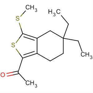 1-(5,5-Diethyl-3-methylsulfanyl-4,5,6,7-tetrahydro-benzo[c]thiophen-1-yl)-ethanone Structure,910635-62-0Structure