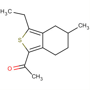 1-(3-Ethyl-5-methyl-4,5,6,7-tetrahydro-benzo[c]thiophen-1-yl)-ethanone Structure,910635-75-5Structure