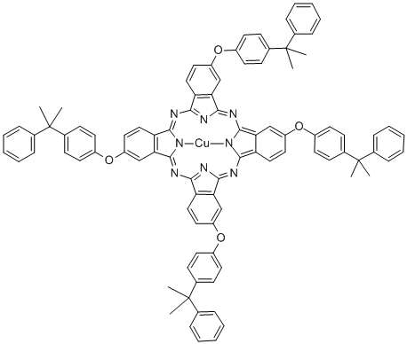 Copper(II) tetrakis(4-cumylphenoxy)phthalocyanine Structure,91083-47-5Structure