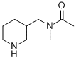 N-methyl-n-piperidin-3-ylmethyl-acetamide Structure,91086-13-4Structure