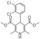 Dimethyl 4-(2,3-dichlorophenyl)-2,6-dimethyl-1,4-dihydropyridine-3,5-dicarboxylate Structure,91189-59-2Structure