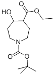 1-Tert-butyl 4-ethyl 5-hydroxyazepane-1,4-dicarboxylate Structure,912444-87-2Structure