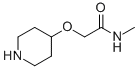 N-Methyl-2-(4-piperidinyloxy)acetamide Structure,912761-44-5Structure