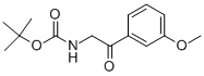 [2-(3-Methoxy-phenyl)-2-oxo-ethyl]-carbamicacidtert-butylester Structure,912762-33-5Structure