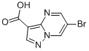 6-Bromopyrazolo[1,5-a]pyrimidine-3-carboxylic acid Structure,912773-22-9Structure