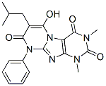 6-羥基-1,3-二甲基-7-(2-甲基丙基)-9-苯基-嘧啶并[2,1-f]嘌呤-2,4,8(1H,3H,9H)-三酮結(jié)構(gòu)式_91284-91-2結(jié)構(gòu)式