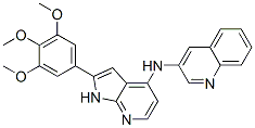 N-[2-(3,4,5-三甲氧基苯基)-1H-吡咯并[2,3-b]-4-吡啶]-3-氨基喹啉結(jié)構(gòu)式_913168-12-4結(jié)構(gòu)式