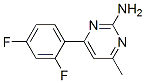 4-Methyl-6-(2,4-difluorophenyl)pyrimidin-2-amine Structure,913322-54-0Structure