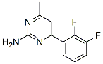 4-Methyl-6-(2,3-difluorophenyl)pyrimidin-2-amine Structure,913322-59-5Structure