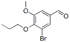 3-Bromo-5-methoxy-4-propoxy-benzaldehyde Structure,91335-52-3Structure