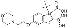 1H-Indole-1-carboxylic acid, 2-borono-5-[2-(4-morpholinyl)ethoxy]-, 1-(1,1-dimethylethyl) ester Structure,913388-60-0Structure