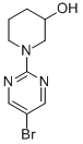 1-(5-Bromopyrimidin-2-yl)-3-piperidinol Structure,914347-67-4Structure