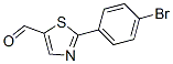 5-Thiazolecarboxaldehyde, 2-(4-bromophenyl)- Structure,914348-78-0Structure