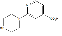 2-(1-Piperazinyl)-4-pyridinecarboxylic acid Structure,914637-26-6Structure