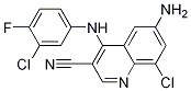 6-Amino-8-chloro-4-[(3-chloro-4-fluorophenyl)amino]-3-quinolinecarbonitrile Structure,915364-18-0Structure