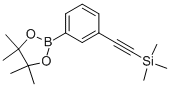 Trimethyl(2-(3-(4,4,5,5-tetramethyl-1,3,2-dioxaborolan-2-yl)phenyl)ethynyl)silane Structure,915402-03-8Structure