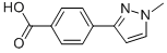 4-(1-Methyl-1H-pyrazol-3-yl)benzoic acid Structure,915707-39-0Structure