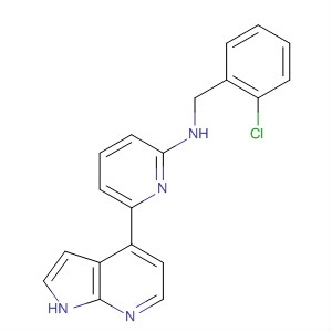 N-(2-chlorobenzyl)-6-(1h-pyrrolo[2,3-b]pyridin-4-yl)pyridin-2-amine Structure,916172-33-3Structure