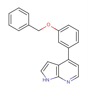 4-(3-Benzyloxy-phenyl)-1h-pyrrolo[2,3-b]pyridine Structure,916172-42-4Structure