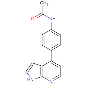 N-[4-(1h-pyrrolo[2,3-b]pyridin-4-yl)-phenyl]acetamide Structure,916172-43-5Structure