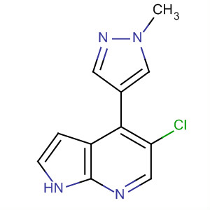 5-Chloro-4-(1-methyl-1h-pyrazol-4-yl)-1h-pyrrolo[2,3-b]pyridine Structure,916172-70-8Structure