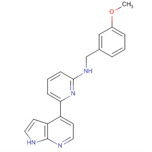 N-(3-methoxybenzyl)-6-(1h-pyrrolo[2,3-b]pyridin-4-yl)pyridin-2-amine Structure,916172-73-1Structure