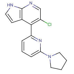 5-Chloro-4-(6-(pyrrolidin-1-yl)pyridine-2-yl)-1h-pyrrolo[2,3-b]pyridine Structure,916172-79-7Structure