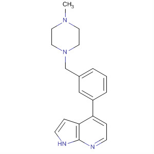 4-[3-(4-Methyl-piperazin-1-ylmethyl)-phenyl]-1h-pyrrolo[2,3-b]pyridine Structure,916172-89-9Structure