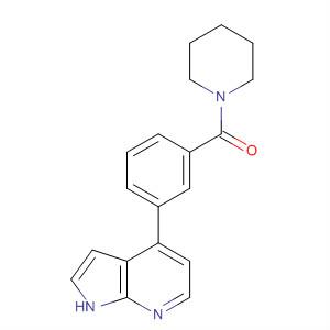 Piperidin-1-yl-[3-(1h-pyrrolo[2,3-b]pyridin-4-yl)-phenyl]-methanone Structure,916172-93-5Structure