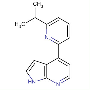 4-(6-異丙基吡啶-2-基)-1H-吡咯并[2,3-b]吡啶結(jié)構(gòu)式_916172-97-9結(jié)構(gòu)式