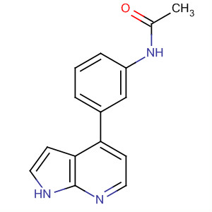 N-[3-(1h-pyrrolo[2,3-b]pyridin-4-yl)-phenyl]-acetamide Structure,916173-07-4Structure