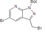 1-Boc-5-bromo-3-(bromomethyl)-1h-pyrazolo3,4-bpyridine Structure,916258-26-9Structure