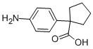 1-(4-Amino-phenyl)-cyclopentanecarboxylic acid Structure,91640-63-0Structure