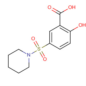 2-Hydroxy-5-(piperidin-1-ylsulfonyl)benzoic acid Structure,91642-62-5Structure