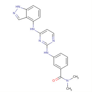 3-[[4-(1H-indazol-4-ylamino)pyrimidin-2-yl]amino]-n,n-dimethylbenzamide Structure,916437-96-2Structure