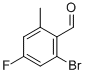 2-Bromo-4-fluoro-6-methylbenzaldehyde Structure,916792-19-3Structure