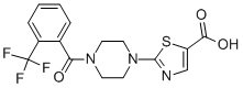 2-(4-(2-(Trifluoromethyl)benzoyl)piperazin-1-yl)thiazole-5-carboxylic acid Structure,916888-64-7Structure