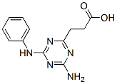 3-(4-Amino-6-anilino-1,3,5-triazin-2-yl)propanoic acid Structure,91719-85-6Structure