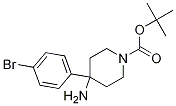 Tert-butyl 4-amino-4-(4-bromophenyl)piperidine-1-carboxylate Structure,917925-62-3Structure