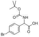 (4-Bromo-phenyl)-tert-butoxycarbonylamino-acetic acid Structure,917925-71-4Structure