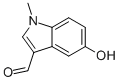 5-Hydroxy-1-methyl-1h-indole-3-carboxaldehyde Structure,918132-67-9Structure