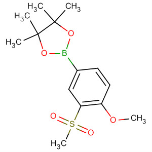 2-(4-Methoxy-3-(methylsulfonyl)phenyl)-4,4,5,5-tetramethyl-1,3,2-dioxaborolane Structure,918328-09-3Structure