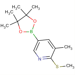 3-Methyl-2-(methylthio)-5-(4,4,5,5-tetramethyl-1,3,2-dioxaborolan-2-yl)-pyridine Structure,918350-15-9Structure