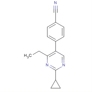 4-(2-Cyclopropyl-4-ethyl-5-pyrimidinyl)benzonitrile Structure,918422-30-7Structure