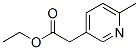 3-Pyridineacetic acid, 6-methyl-,ethyl ester Structure,91843-27-5Structure