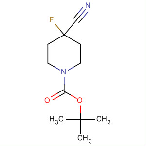 1-Piperidinecarboxylic acid, 4-cyano-4-fluoro-, 1,1-dimethylethyl ester Structure,918431-93-3Structure