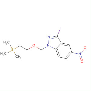 3-Iodo-5-nitro-1-[[2-(trimethylsilyl)ethoxy]methyl]-1h-indazole Structure,918440-15-0Structure